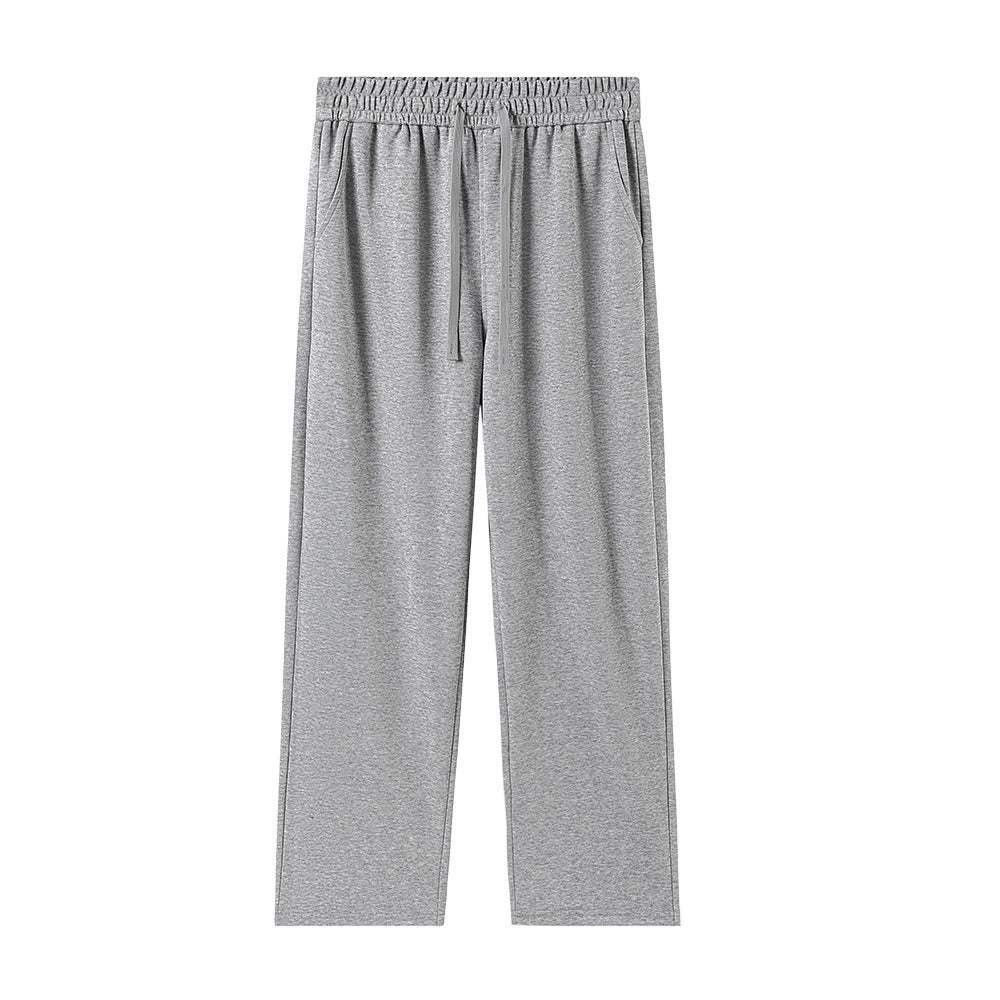 High-waisted Casual Straight-leg Pants