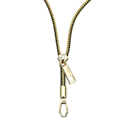 Personalized Hip Hop One Style For Dual-wear Zipper Necklace