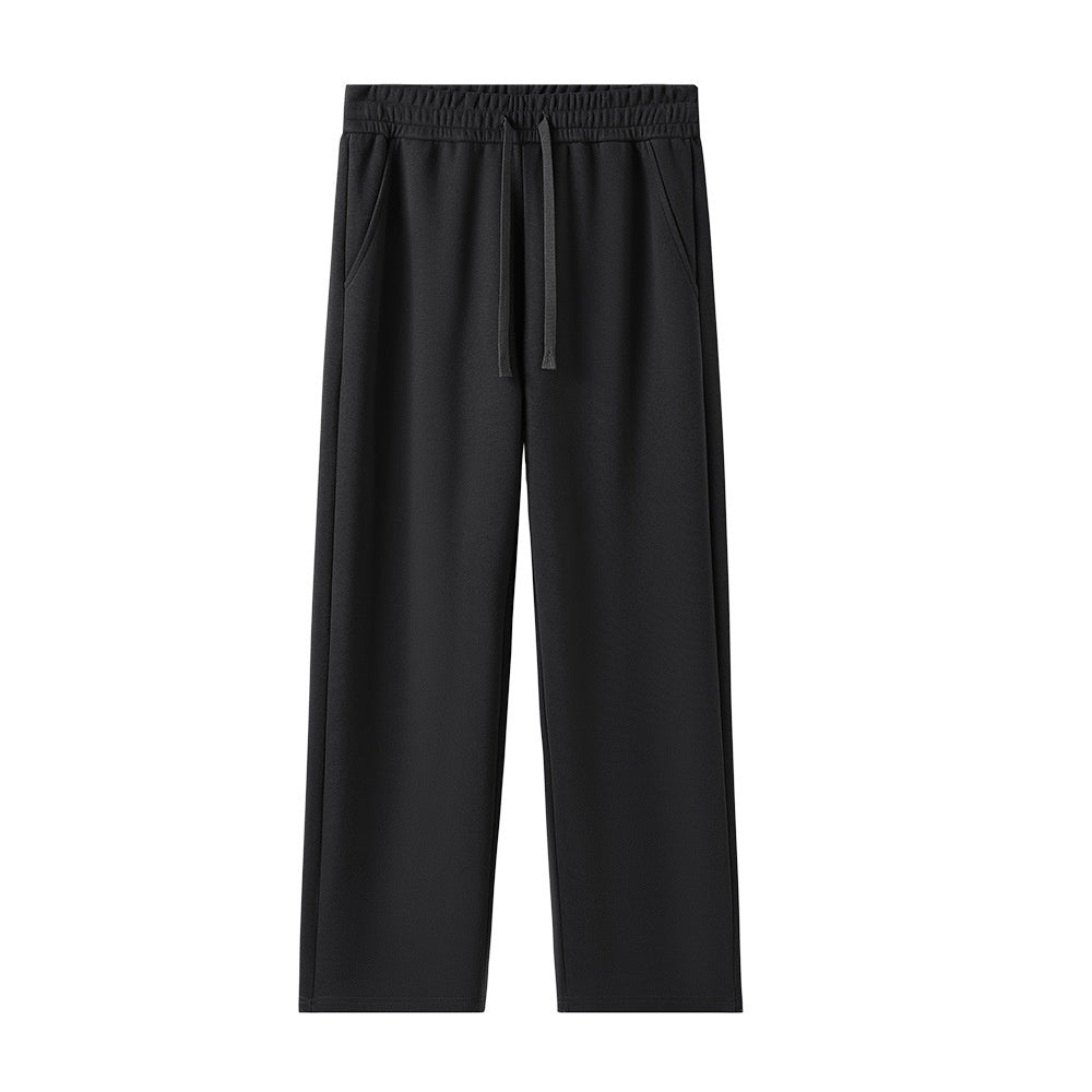 High-waisted Casual Straight-leg Pants