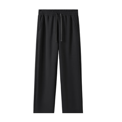 High-waisted Casual Straight-leg Pants