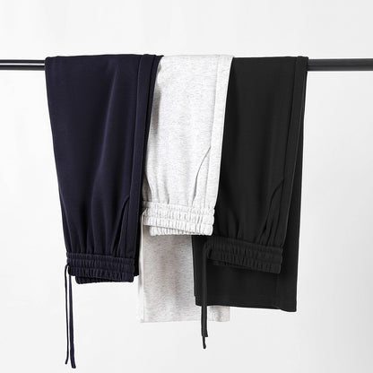 High-waisted Casual Straight-leg Pants