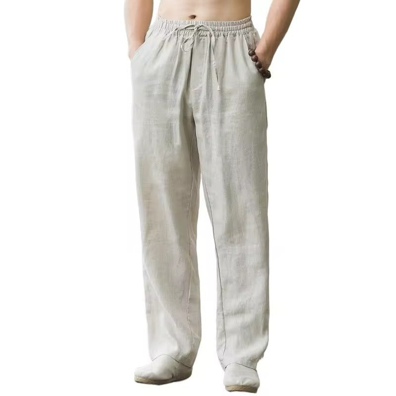 Casual Pants Men Loose Wide Leg Simple