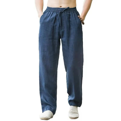 Casual Pants Men Loose Wide Leg Simple