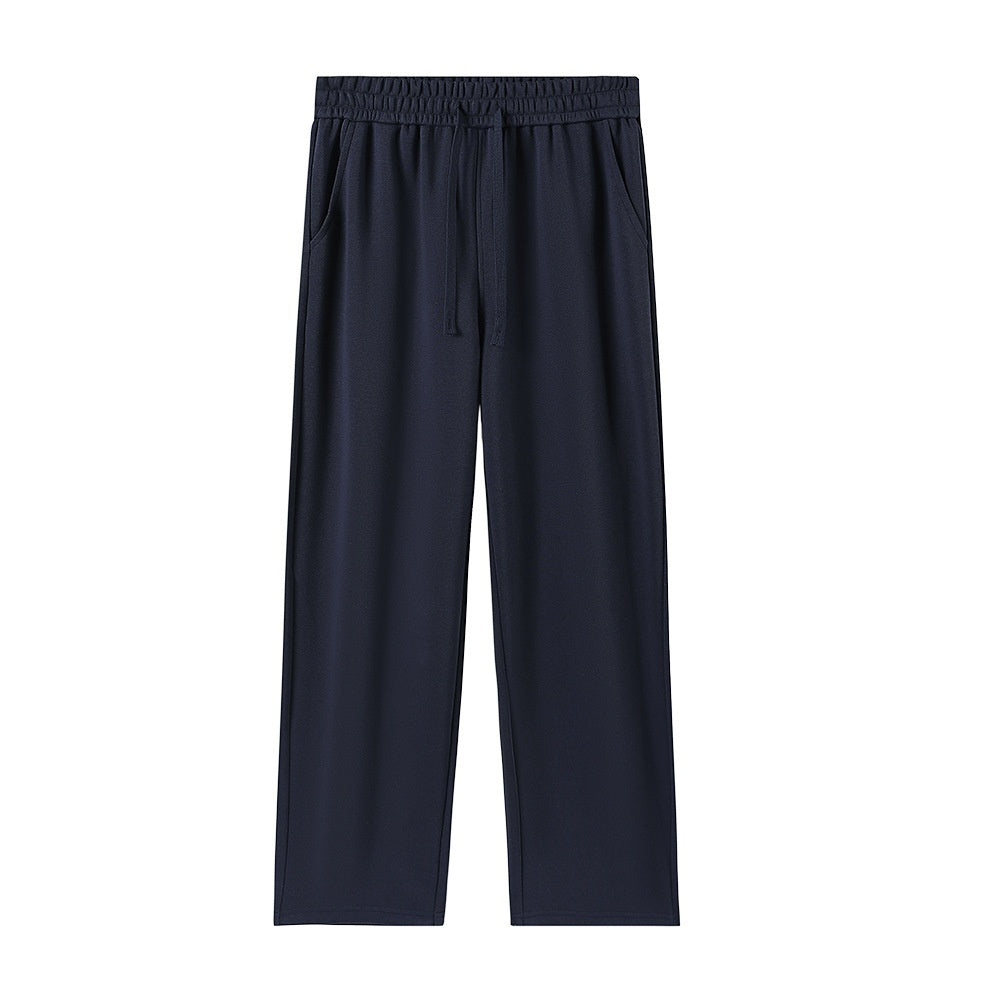 High-waisted Casual Straight-leg Pants