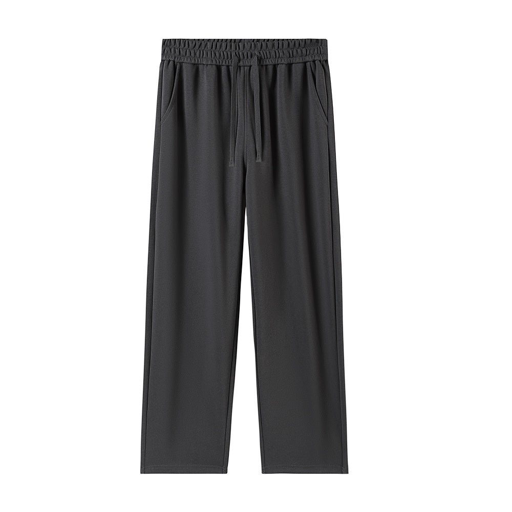 High-waisted Casual Straight-leg Pants